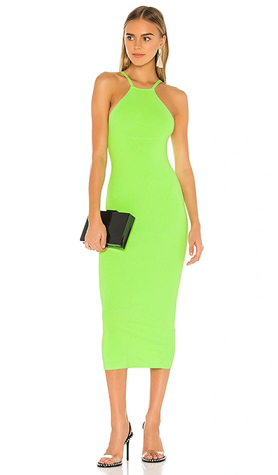 Alix Jay Dress In Electric Green