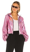 Superdown Jamey Zip Front Jacket In Pink