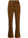 ULLA JOHNSON ELLIS IKAT ZEBRA-PRINT JEANS