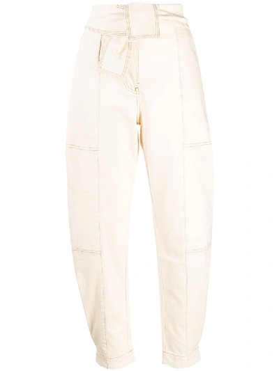 Ulla Johnson Storm High-rise Tapered Jeans In Blanc