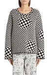 OFF-WHITE CHECK KNIT SWEATER,OWHE017F19F940501000