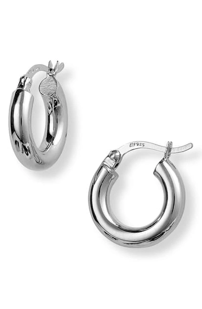 Argento Vivo Chunky Hoop Earrings In Silver