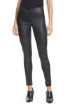 Polo Ralph Lauren High-rise Skinny Leather Pants In Polo Black