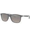 Ray Ban Ray-ban Chromance Polarized Sunglasses, Rb4330ch 56 In Sand Grey/grey Mir Grey Gradient Polar