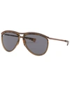 RAY BAN RAY-BAN OLYMPIAN AVIATOR POLARIZED SUNGLASSES, RB2219 59