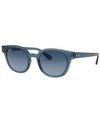 Ray Ban Rb4324 Sonnenbrillen Blau Transparent Fassung Blau Glas 50-21 In Trasparent Dark Blue/azure Gradient Blue