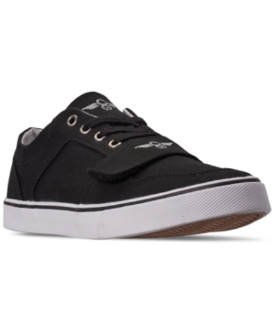 Creative Recreation Men's Cesario Canvas Low Top Casual Sneakers From Finish Line In Black