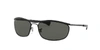 Ray Ban Sunglasses Unisex Olympian I Deluxe - Black Frame Green Lenses Polarized 62-18 In Green