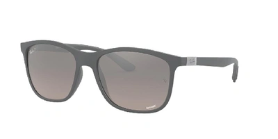 Ray Ban Ray-ban Chromance Polarized Sunglasses, Rb4330ch 56 In Grey-black