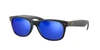 Ray Ban Rb2132m Scuderia Ferrari Collection Sunglasses Black Frame Blue Lenses 55-18 In Green