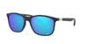 Ray Ban Rb4330ch Chromance Sonnenbrillen Schwarz Fassung Blau Glas Polarisiert 56-17 In Blue Gradient