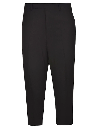 Rick Owens Cropped Trousers In Black