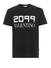 VALENTINO 2099 VALENTINO PRINT BLACK T-SHIRT,122876f3-acd7-4912-3c78-f25845cdcc39