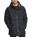 Marc New York Holden Water Resistant Down & Feather Fill Quilted Coat In Black