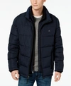 Calvin Klein Men's Big & Tall Full-zip Puffer Coat, Created For Macy's In Rich Indigo