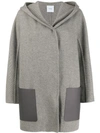 AGNONA CONTRAST POCKET COAT