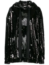 MARQUES' ALMEIDA OVERSIZED SEQUIN-EMBELLISHED HOODIE
