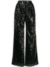 IN THE MOOD FOR LOVE SEQUIN WIDE LEG TROUSERS