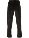 FERRAGAMO CORDUROY EFFECT STRAIGHT TROUSERS