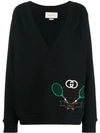 GUCCI Tennis motif sweatshirt