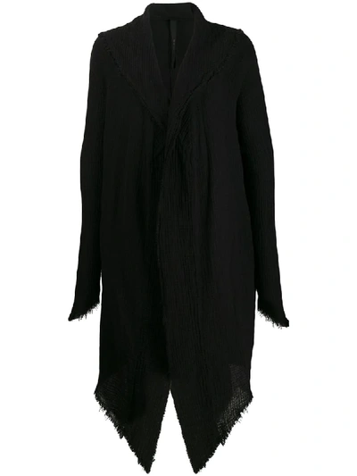 Army Of Me Frayed Cardi-coat In Black