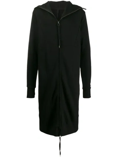 Army Of Me Oversized Long Coat In Black