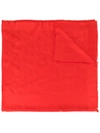 Shanghai Tang Bird Pattern Shawl In Red