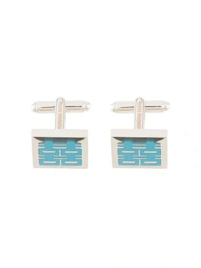 Shanghai Tang Double Happiness Cufflinks In Silver