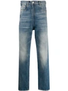 MARTINE ROSE FADED EFFECT STRAIGHT-LEG JEANS