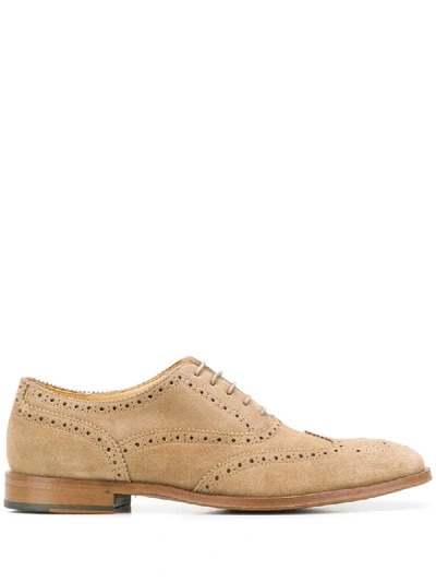 Paul Smith Smooth Effect Brogues In Brown