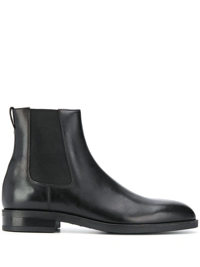Paul Smith Elasticated Side Panel Boots In Black