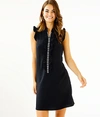 Lilly Pulitzer Adalee Embellished V-neck Shift Dress In Onyx