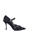 Dolce & Gabbana Embellished Lace Mary Jane Pumps In Nero