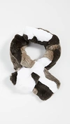 ADRIENNE LANDAU Rex Camo Pull Through Scarf