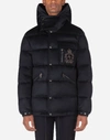 DOLCE & GABBANA QUILTED CASHMERE JACKET WITH PATCH