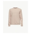 Allsaints Raven Cotton-fleece Sweatshirt In Mushroom Pink