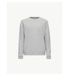 Allsaints Raven Cotton-fleece Sweatshirt In Space Blue Mar