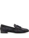 GIUSEPPE ZANOTTI SHARK PYTHON LOAFERS