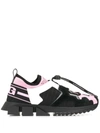Dolce & Gabbana Sorrento Stretch-knit, Leather And Suede Sneakers In Pink