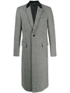 DOLCE & GABBANA HOUNDSTOOTH SINGLE-BREASTED COAT