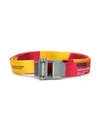 Off-white 3.5cm Red And Yellow 2.0 Industrial Logo-print Webbing Belt In Yellow