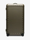 FPM - FABBRICA PELLETTERIE MILANO BY NICK WOOSTER GREEN BANK TRUNK ON WHEELS SUITCASE,A150731542314482878