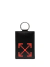 OFF-WHITE ARROW-PRINT LEATHER CARD HOLDER