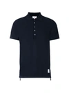 THOM BROWNE CENTER-BACK STRIPE PIQUÉ POLO,MJP042A0005012477643