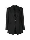 Theory Black Single Breasted Blazer In Black
