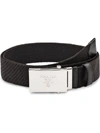 PRADA PRADA MEN'S BLACK FABRIC BELT,2CN023BV1F0002 100