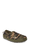 The North Face Thermoball(tm) Traction Water Resistant Slipper In Green/ Olive Print Fabric