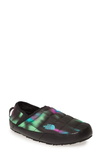The North Face Thermoball(tm) Traction Water Resistant Slipper In Northern Lights Print/ Black