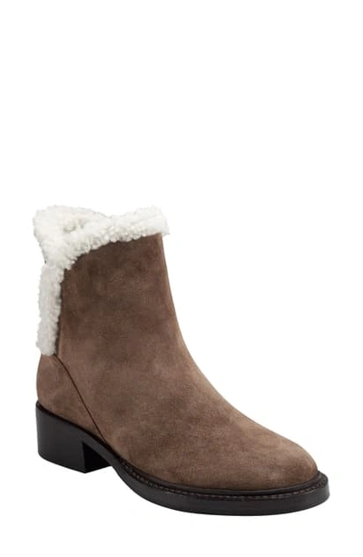 Sigerson Morrison Hatty Genuine Shearling Lined Boot In Rovere