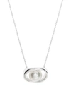 SOPHIE BUHAI PEARL ORB PENDANT NECKLACE,PEARL ORB PENDANT NECKLACE